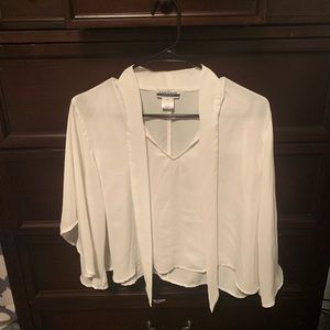 Barely worn white blouse